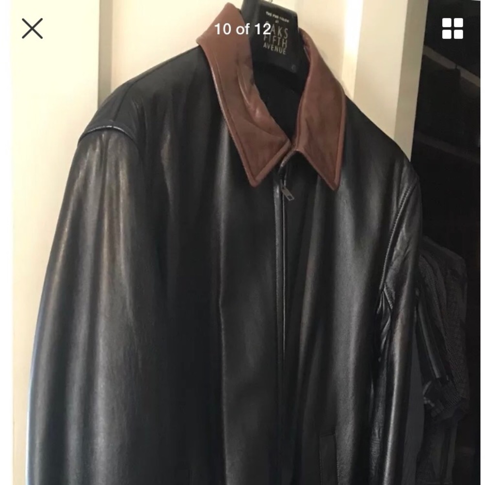 Robert Talbot Leather Jacket SIZE XL